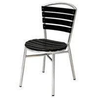 Nancy stol aluminium Icke-trä svart/alu