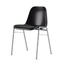 Bella - Stapelbar stol med klädd sits